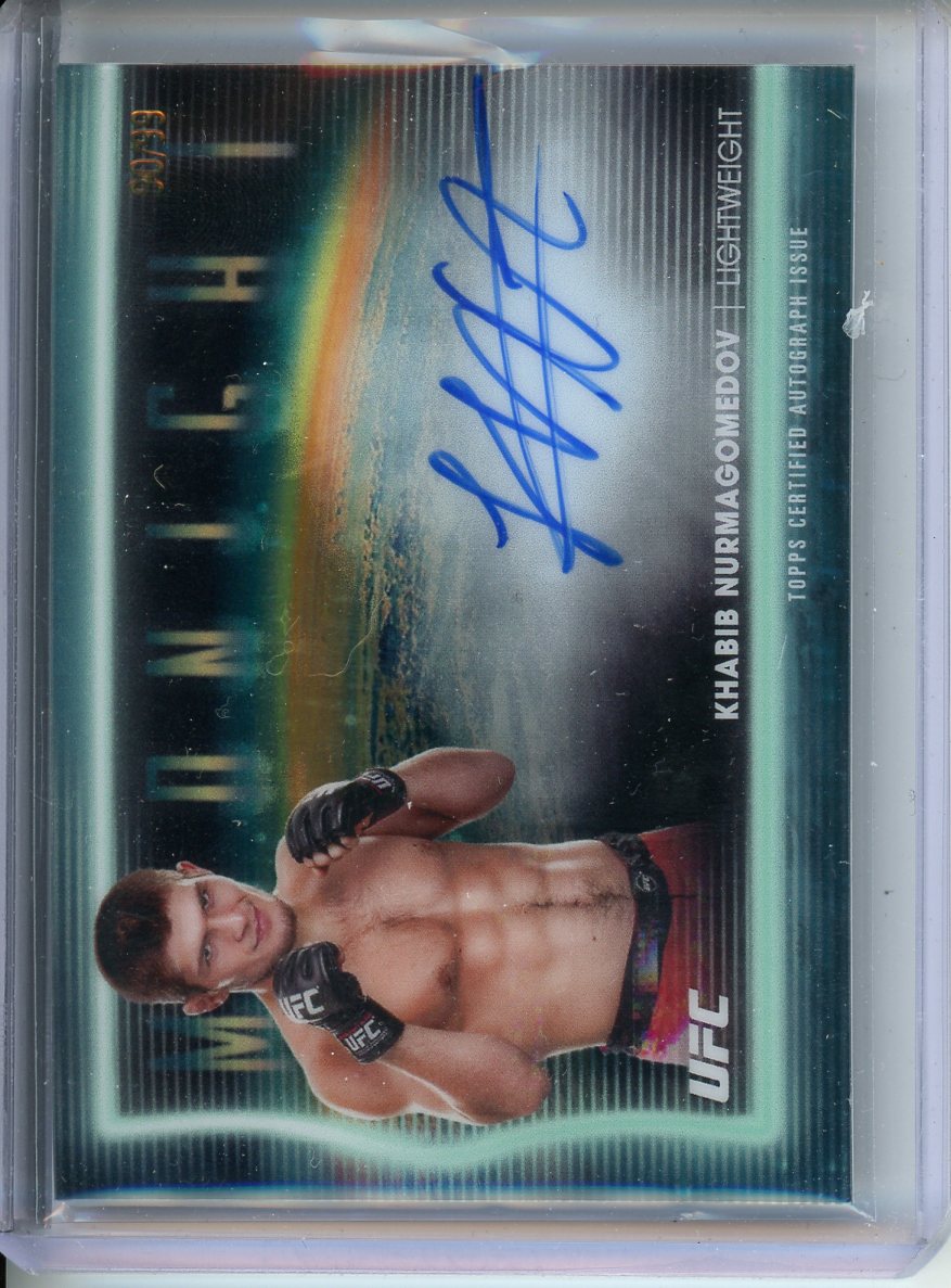 2025 Topps Midnight UFC Khabib Nurmagomedov Horizon Signatures On Card Auto /99