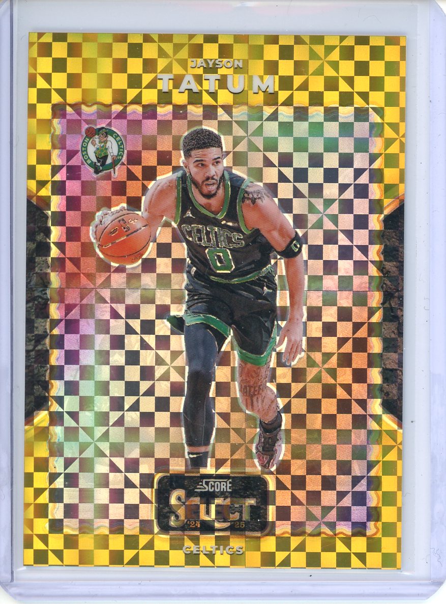 2024-25 Select Basketball Jayson Tatum Gold Prizm /10 No. 4 Celtics