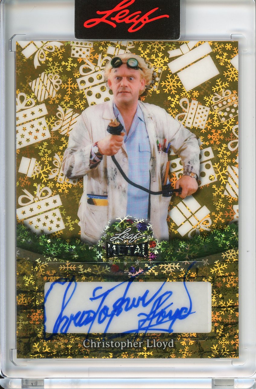 2025 Leaf Metal Holiday Christopher Lloyd Auto 1/1