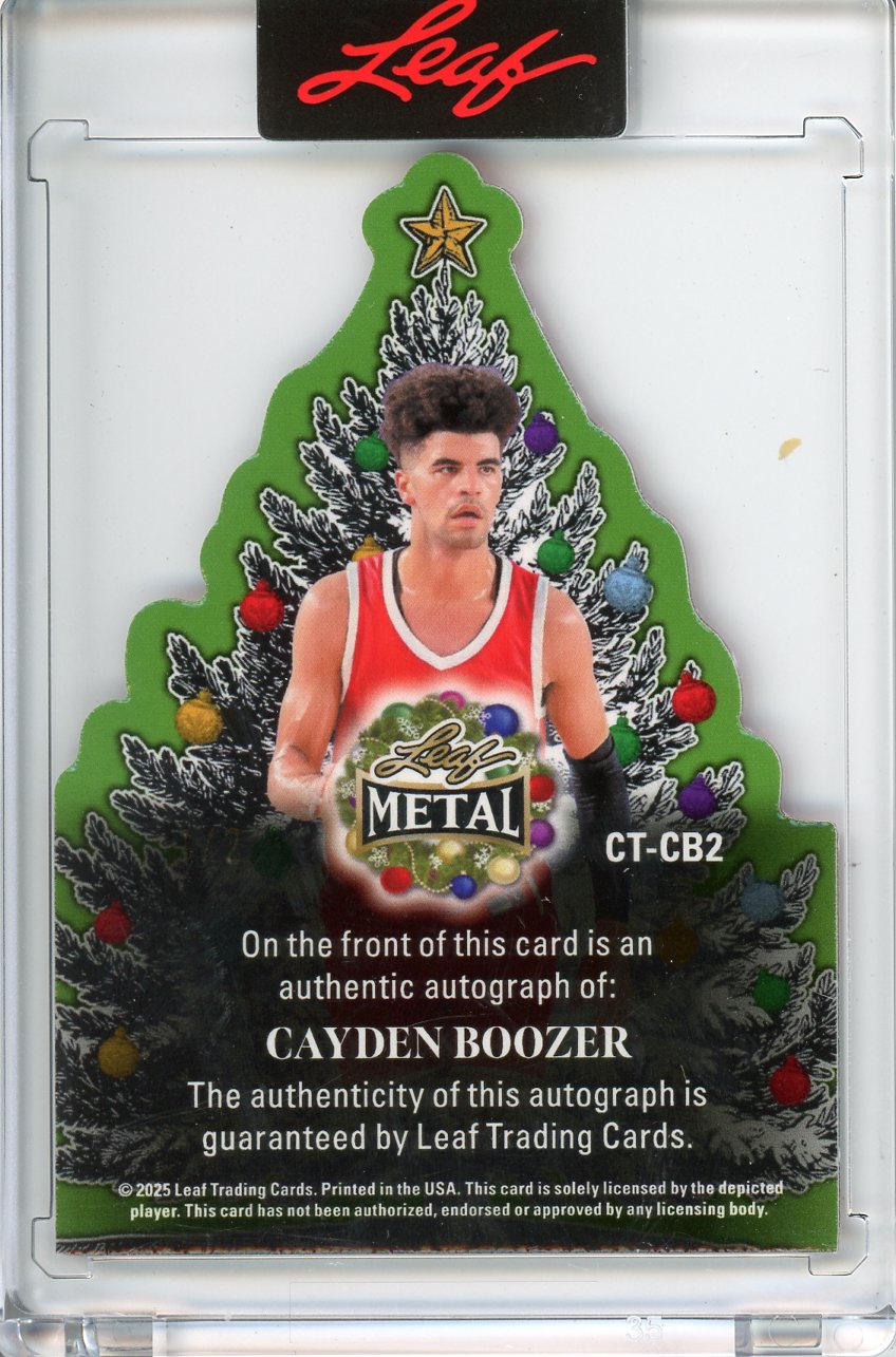 2025 Leaf Metal Holiday Cayden Boozer Christmas Tree Auto /2