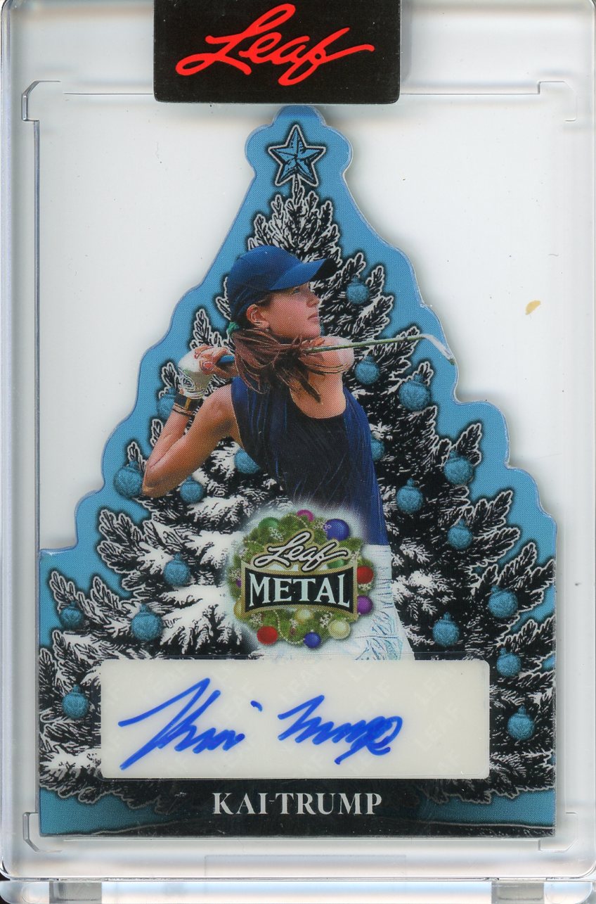 2025 Leaf Metal Holiday Kai Trump Christmas Tree Auto /3