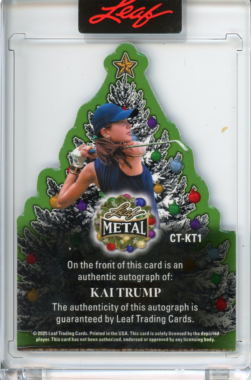 2025 Leaf Metal Holiday Kai Trump Christmas Tree Auto /3