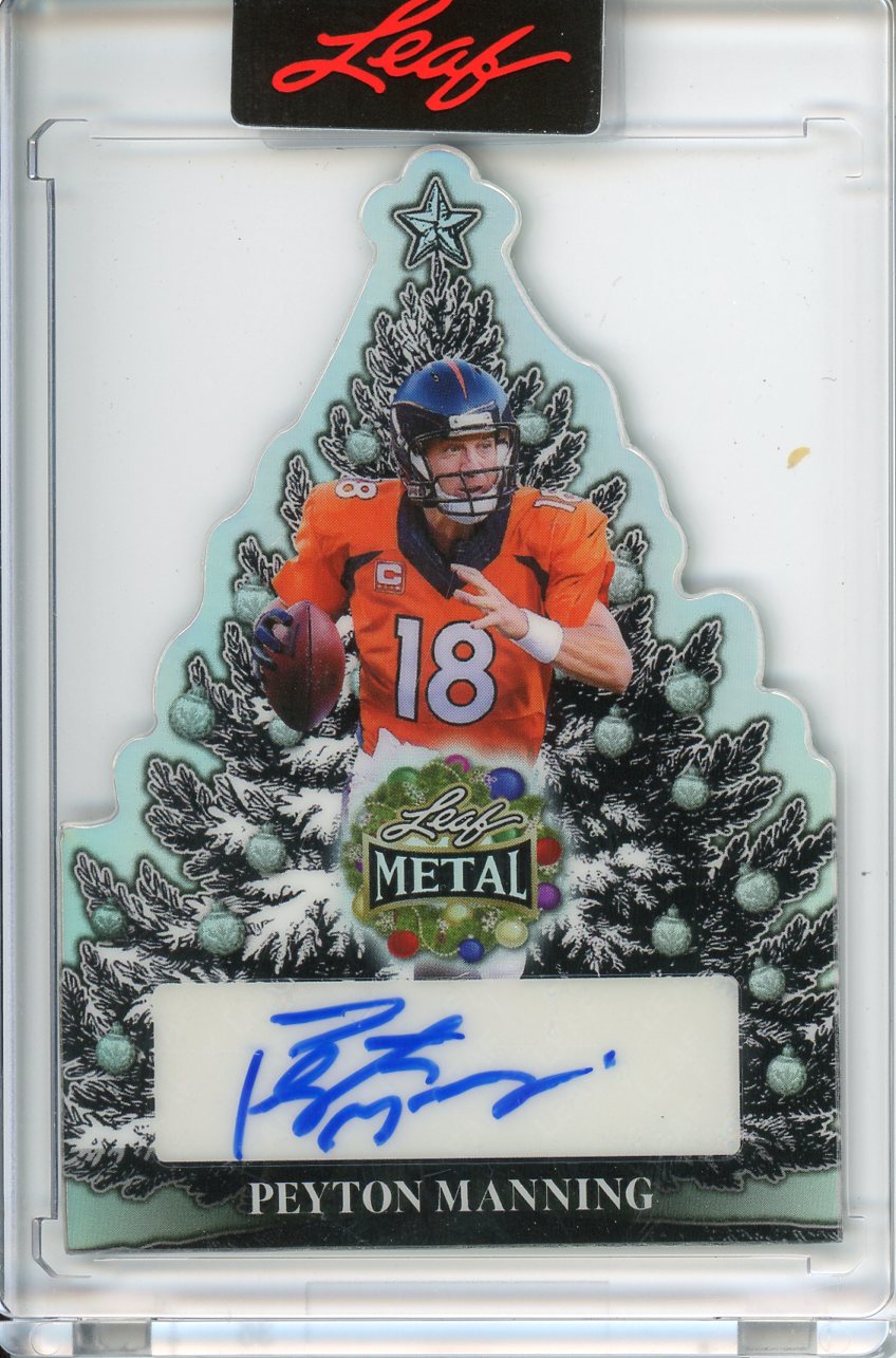 2025 Leaf Metal Holiday Peyton Mannin Christms Tree Auto /5 CT-PM1