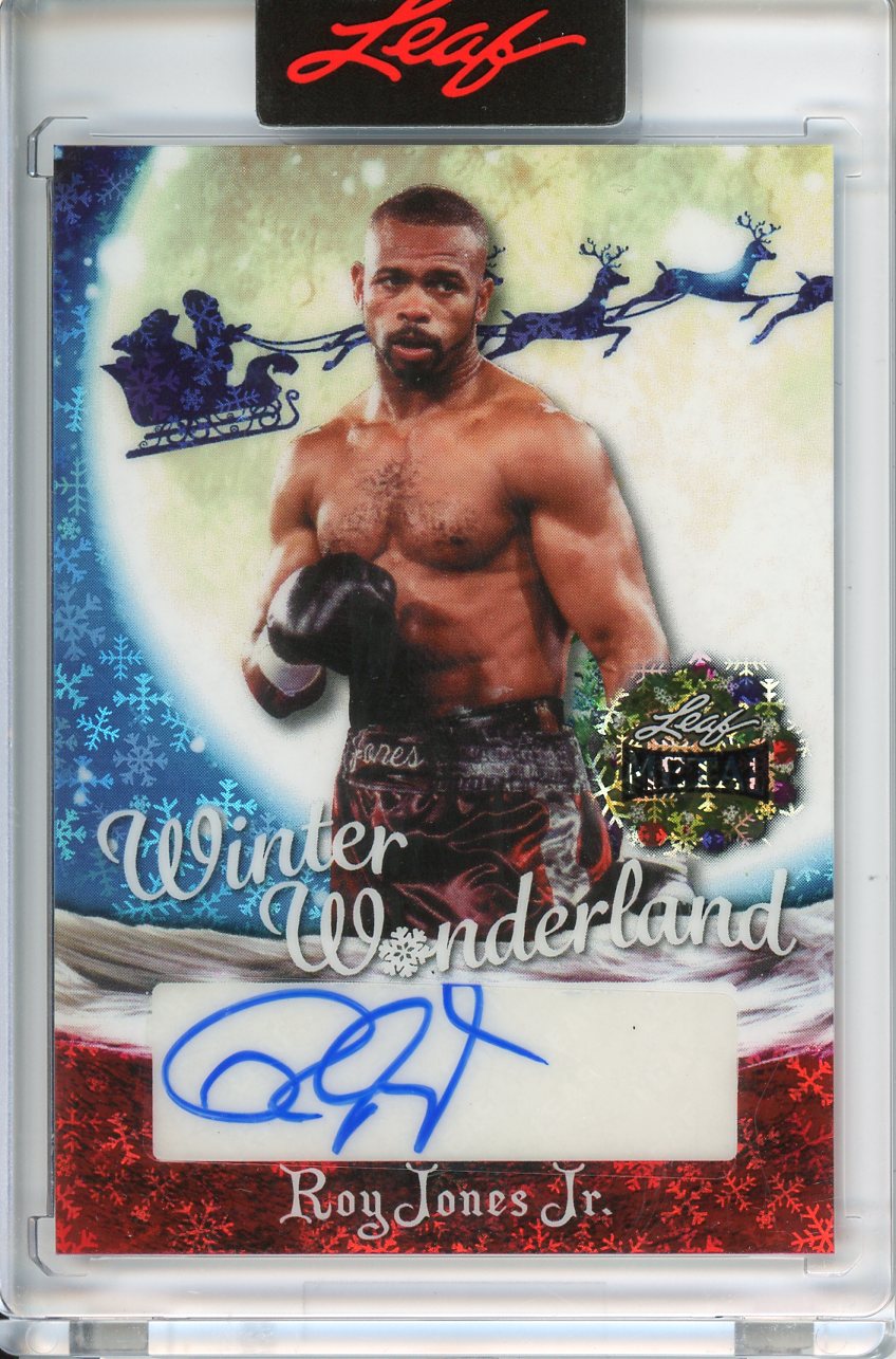 2025 Leaf Metal Holiday Roy Jones Jr Auto Winter Wonderland 1/1
