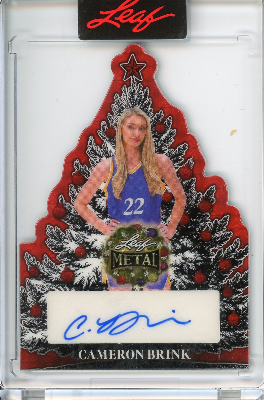 2025 Leaf Metal Holiday Cameron Brink Christmas Tree Auto 1/1 CT-CB3