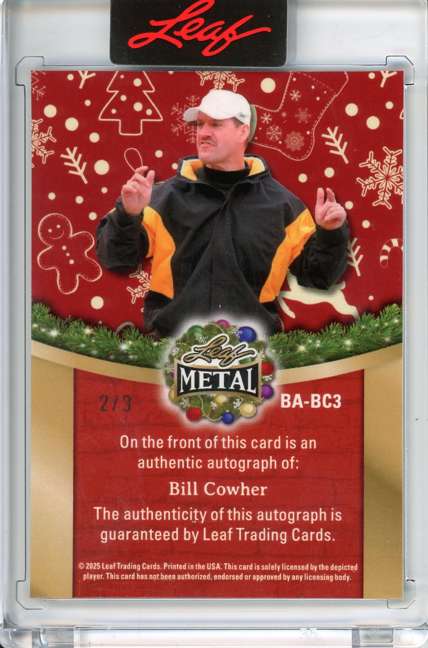 2025 Leaf Metal Holiday Bill Cowher Auto /3