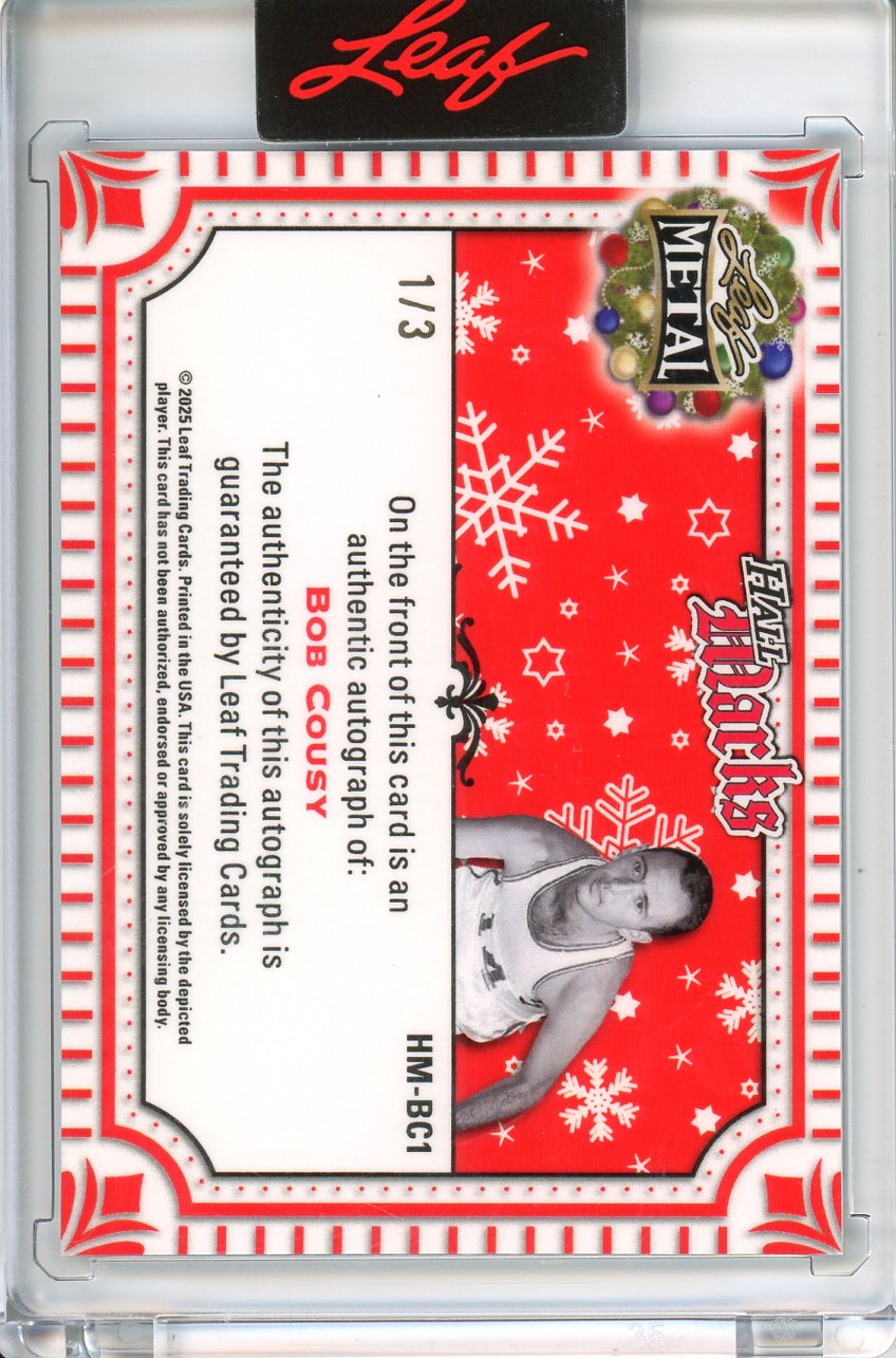 2025 Leaf Metal Holiday Bob Cousey Auto /3