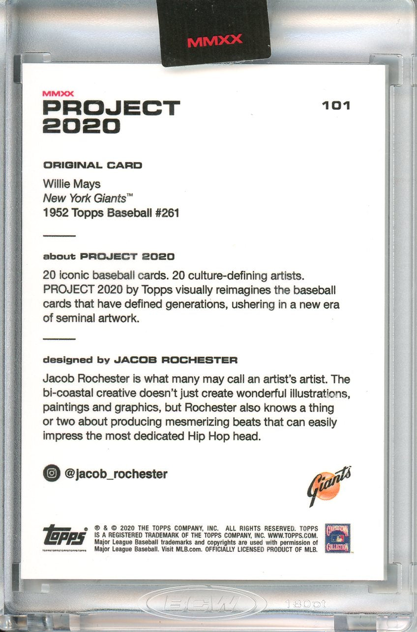 Topps Project 2020 Willie Mays #101