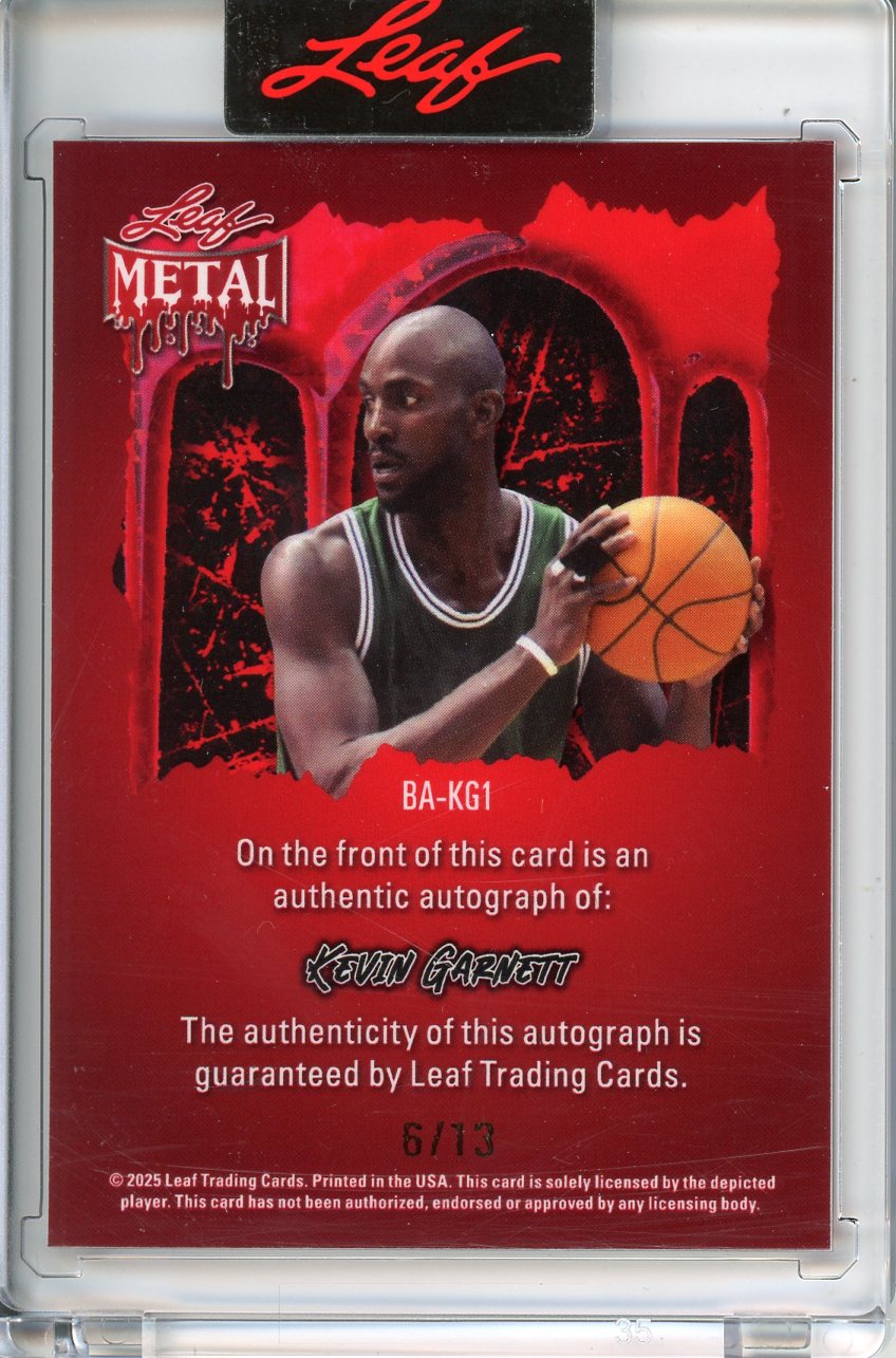 2025 Leaf Metal Halloween Kevin Garnett Auto /13