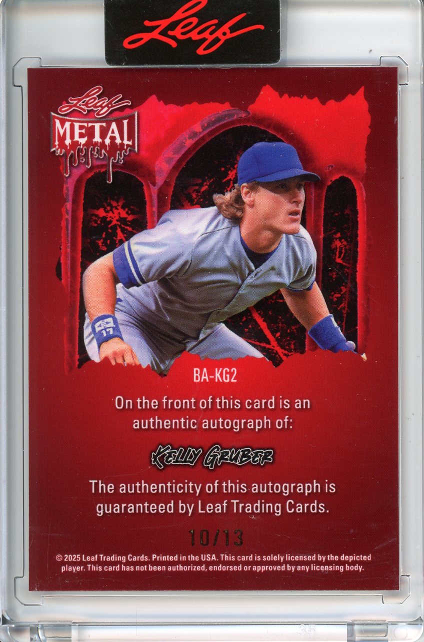 2025 Leaf Metal Halloween Kelly Gruber Auto /13