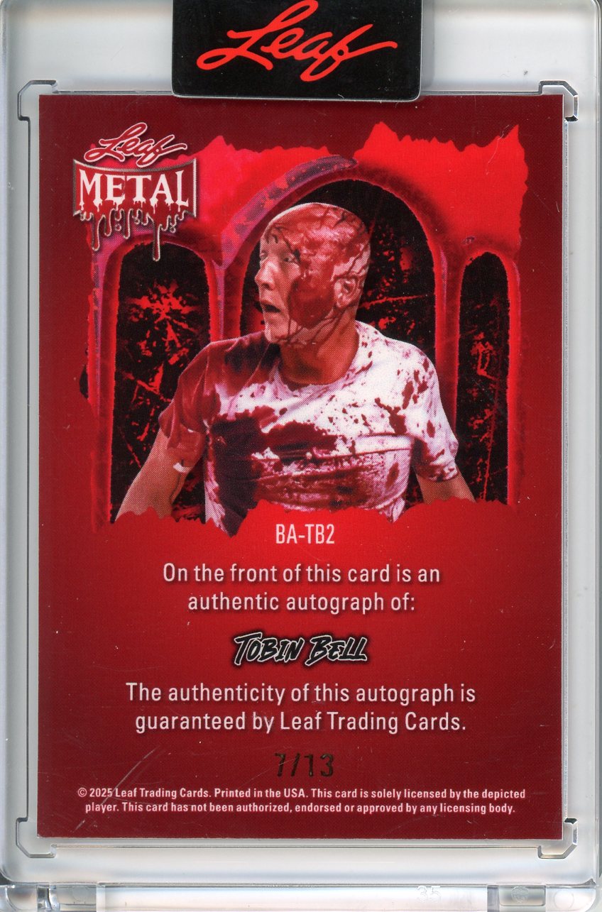 2025 Leaf Metal Halloween Tobin Bell Auto /13