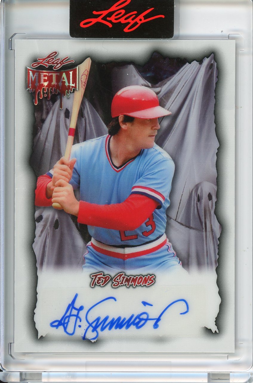 2025 Leaf Metal Halloween Ted Simmons Auto /5