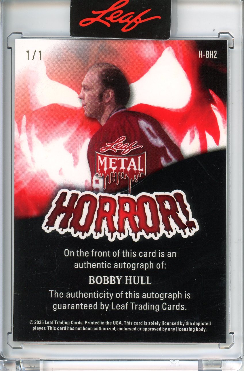 2025 Leaf Metal Halloween Bobby Hull 1/1  Horror! Auto