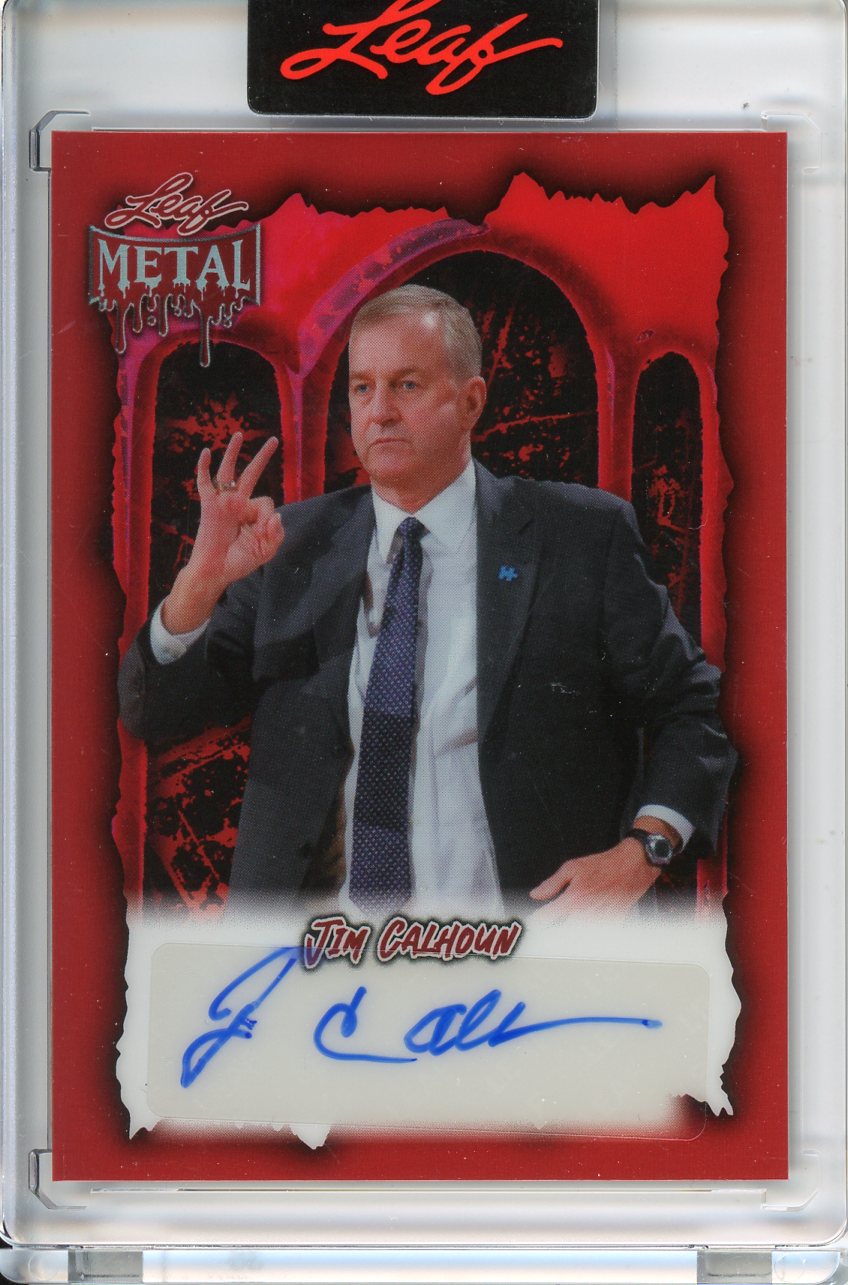 2025 Leaf Metal Halloween Jim Calhoun Auto /13