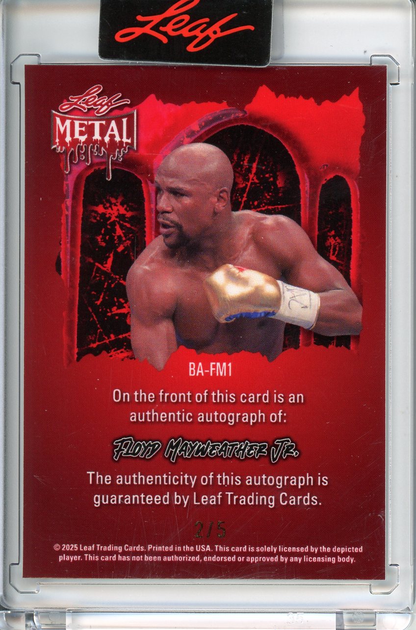 2025 Leaf Metal Halloween Floyd Mayweather Jr Auto /5
