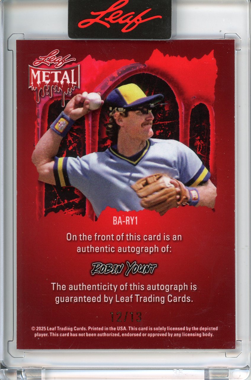 2025 Leaf Metal Halloween Robin Yount Auto /13
