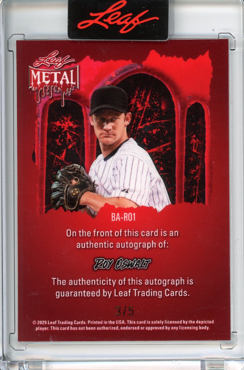 2025 Leaf Metal Halloween Roy Oswalt Auto /5
