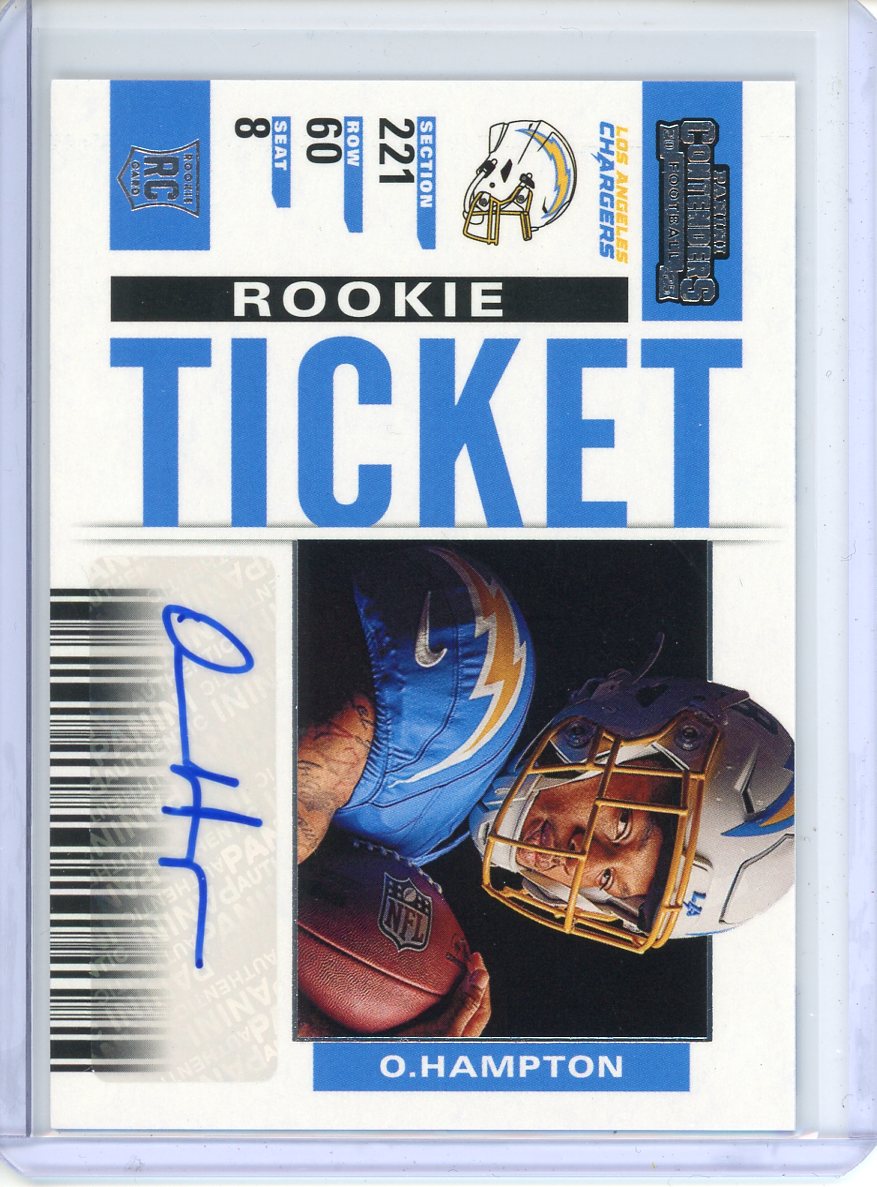 2025 Panini Contenders Omarion Hampton Autograph Rookie Ticket #31