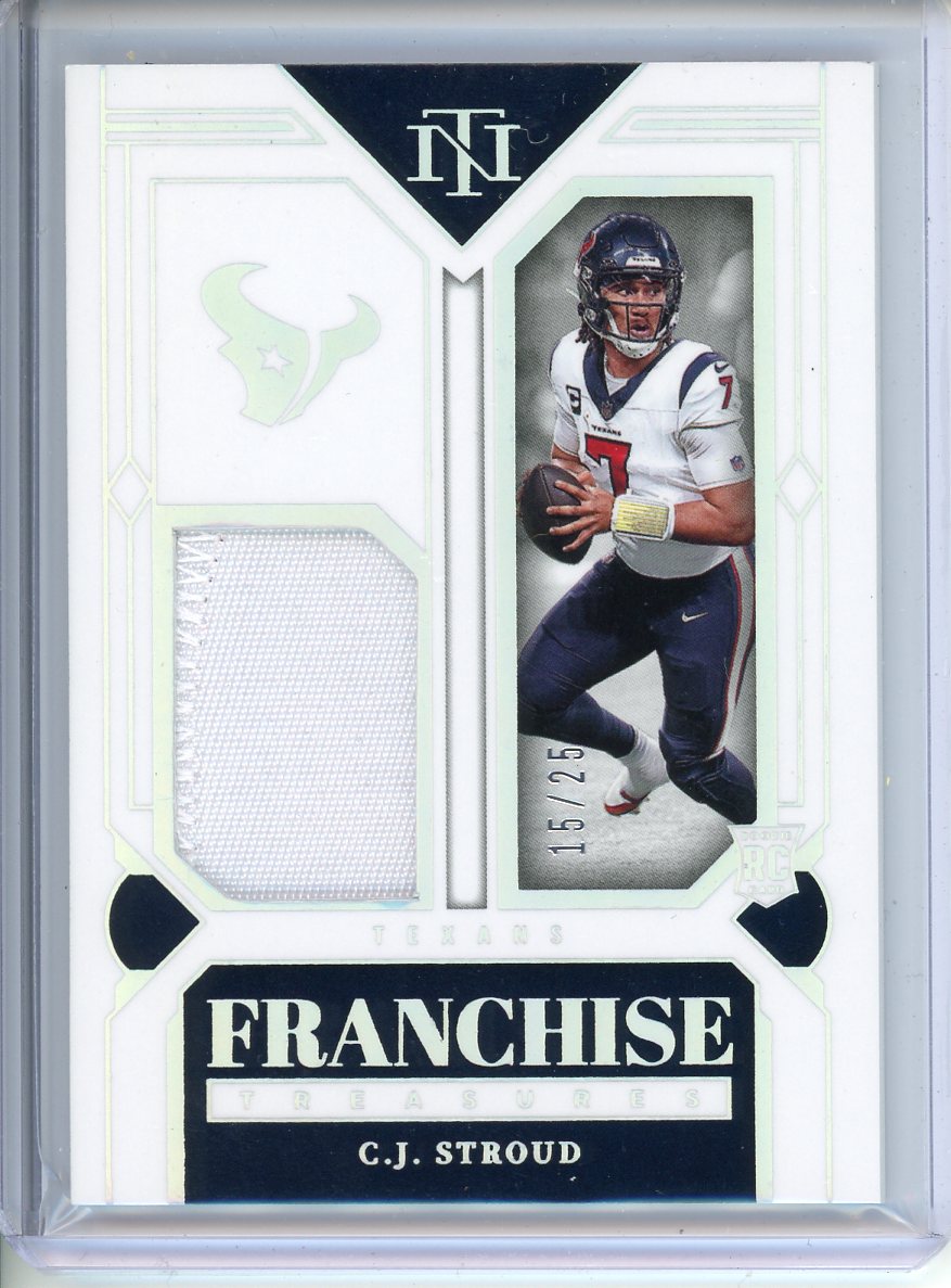 2023 Panini National Treasures C.J. Stroud Franchise Treasures Patch 15/25 #FTR-CSD
