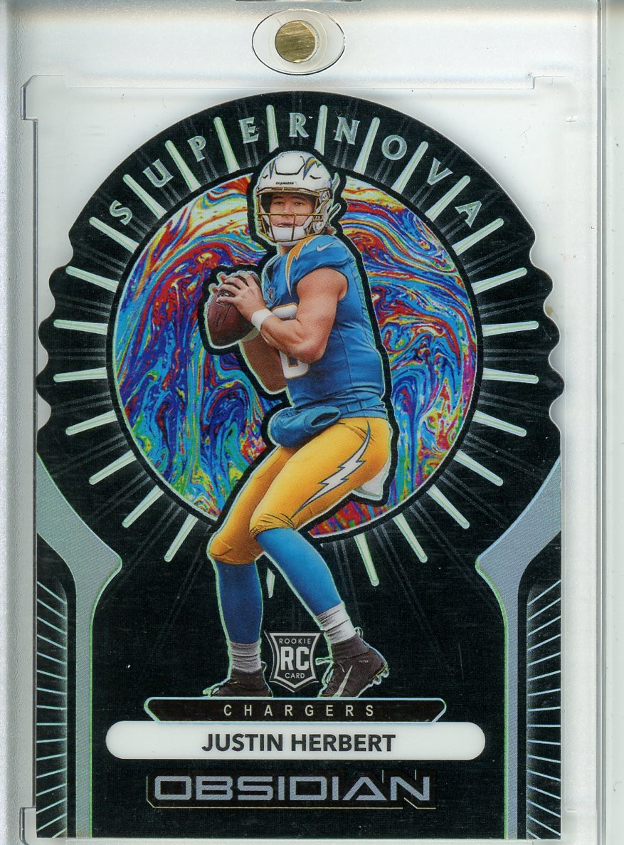 2020 Panini Obsidian Justin Herbert Supernova 04/15