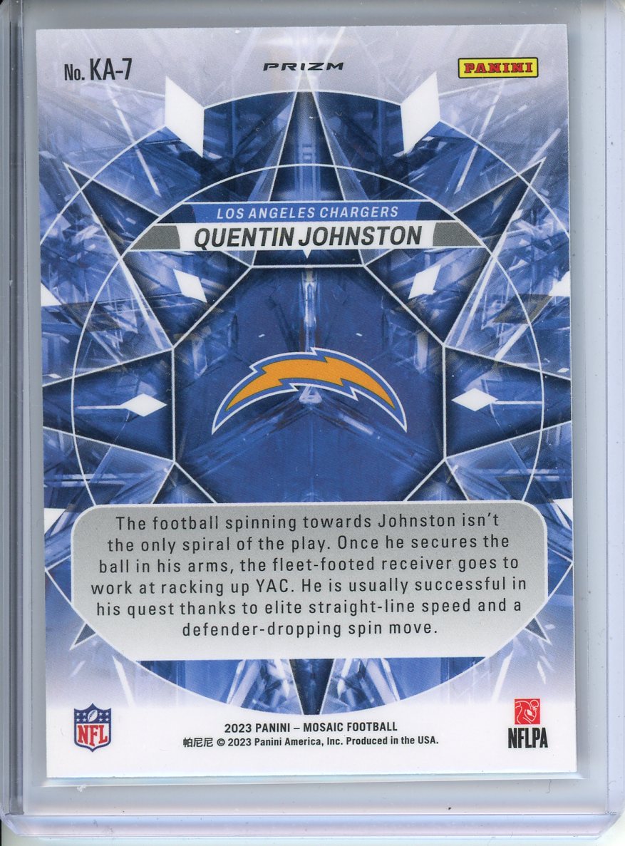 2023 Panini Mosaic Quentin Johnston Kaleidoscope #KA-7