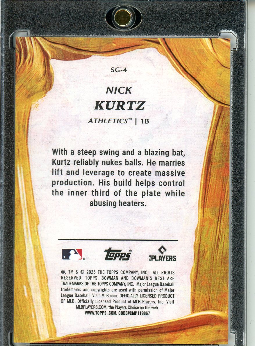 2025 Bowmans Best Nick Kurtz Strokes of Gold SG-4