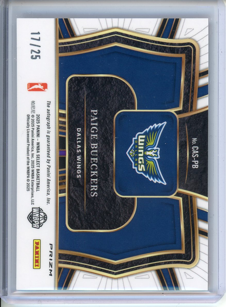 2025 Panini Paige Bueckers Autograph 17/25 CAS-PB
