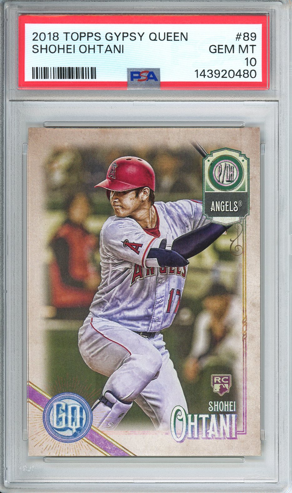 2018 Topps Gypsy Queen Shohie Ohtani #89 PSA 10