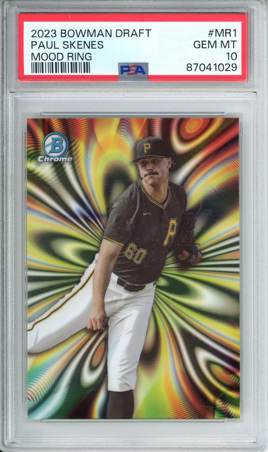 2023 Bowman Draft Paul Skenes Mood Ring #MR1 PSA 10