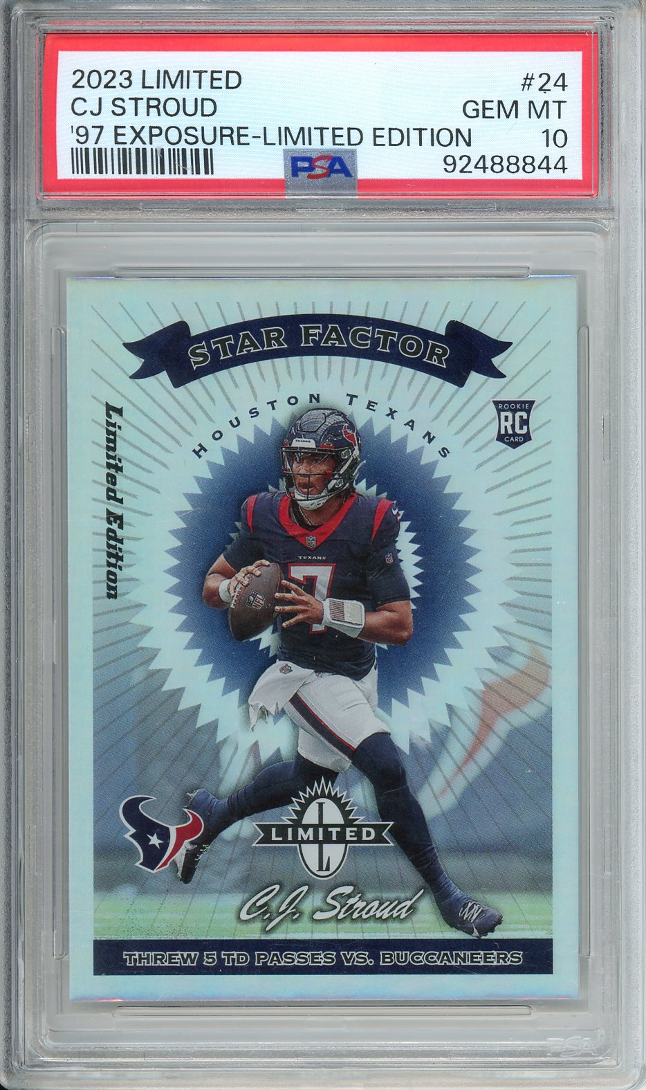 2023 Limited CJ Stroud '97 Exposure-Limited Edition #24 PSA 10