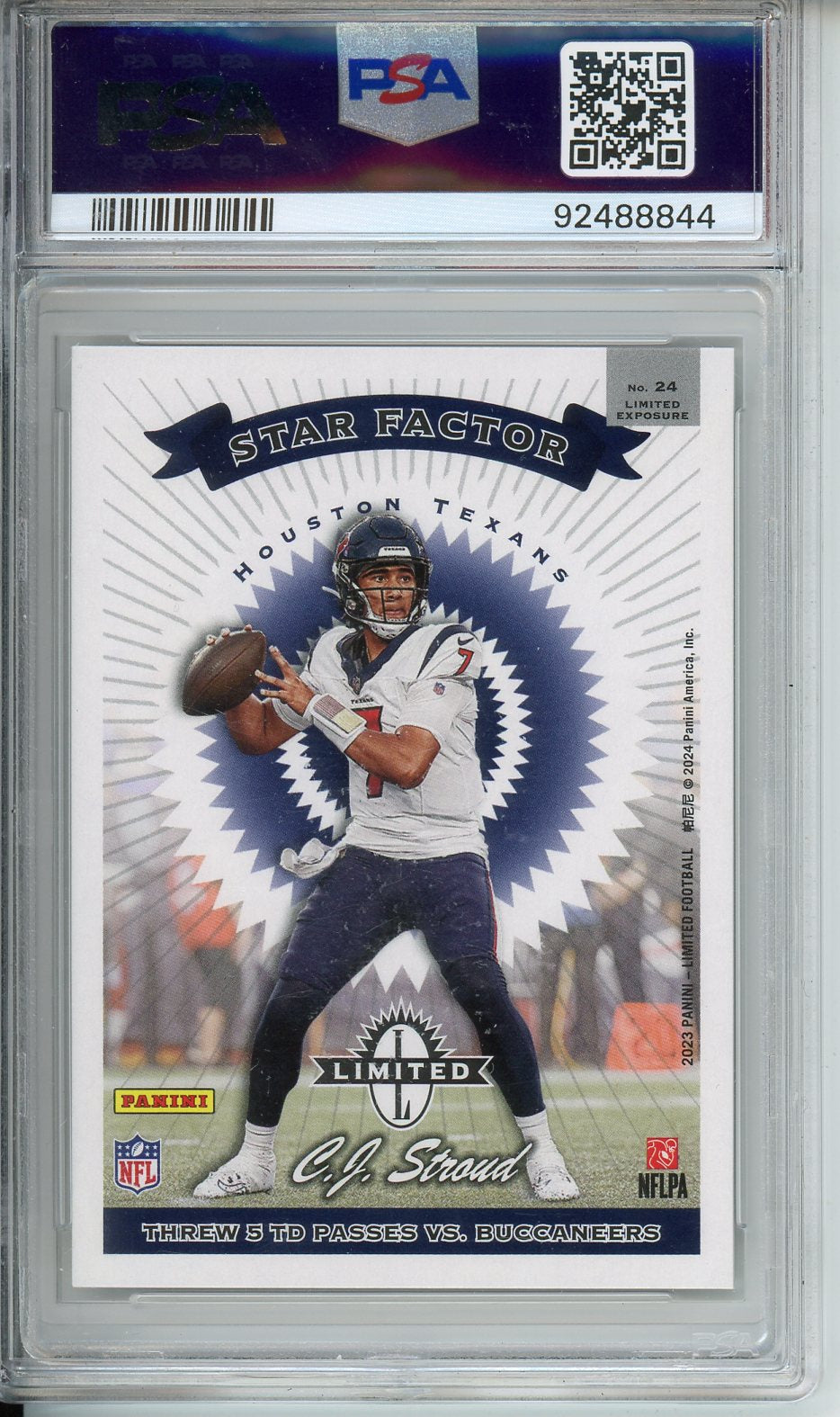 2023 Limited CJ Stroud '97 Exposure-Limited Edition #24 PSA 10
