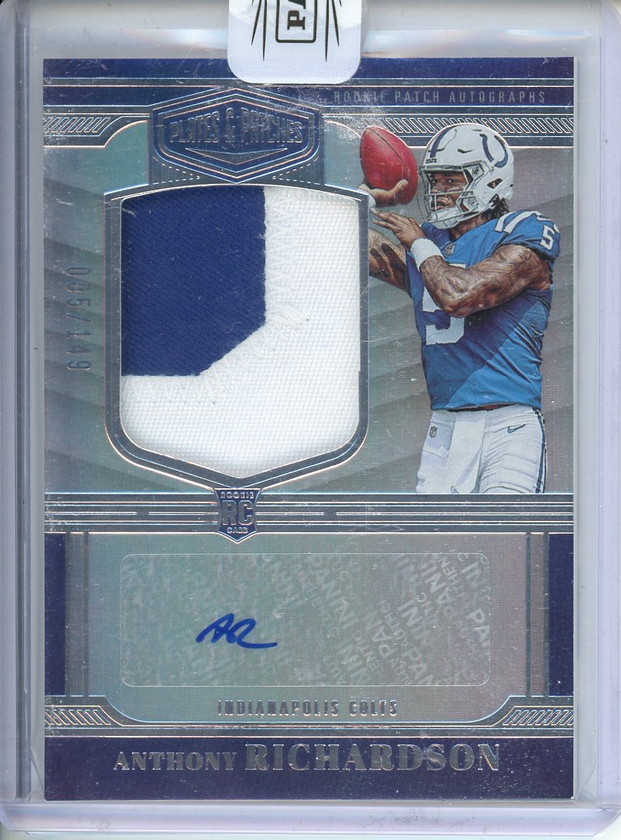 2023 Panini Anthony Richardson Plates and Patches Autograph 005/149