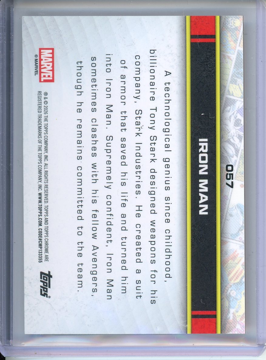 2026 Topps Iron Man Orange 03/25 #057