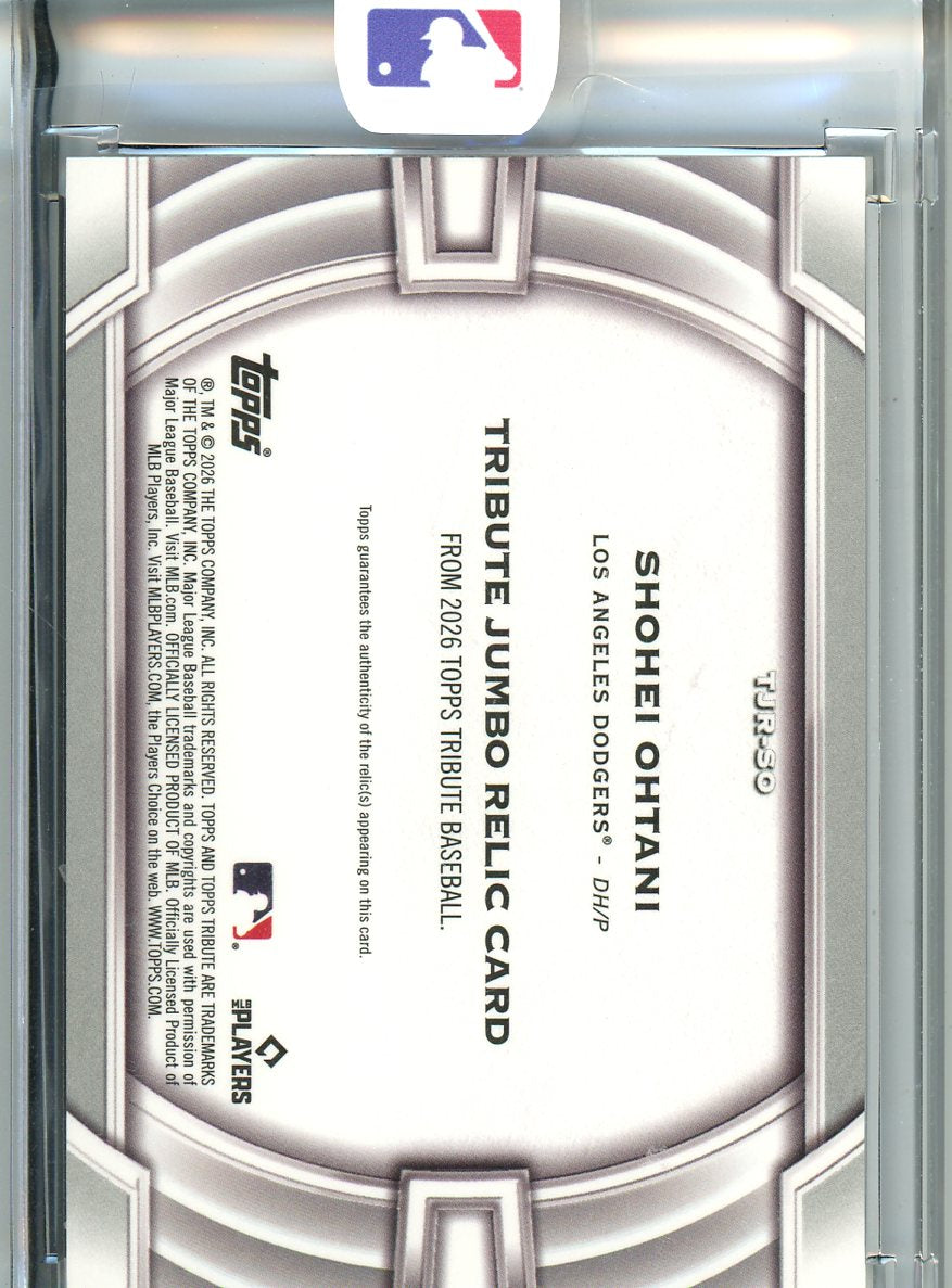 2026 Topps Tribute Shohei Ohtani Patch TJR-SO