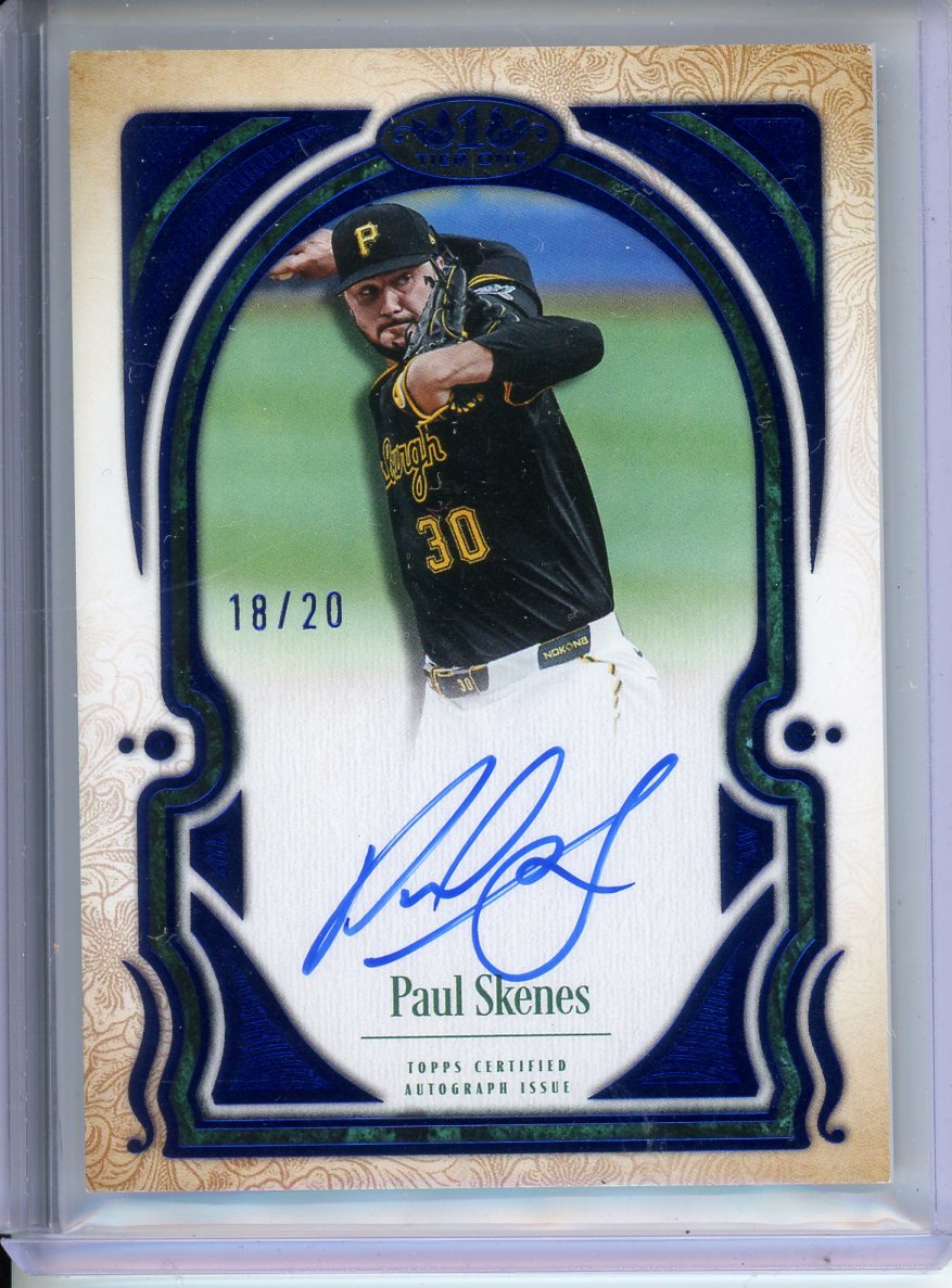 2025 Topps Tier One Paul Skenes Autograph 18/20 T1TA-PS
