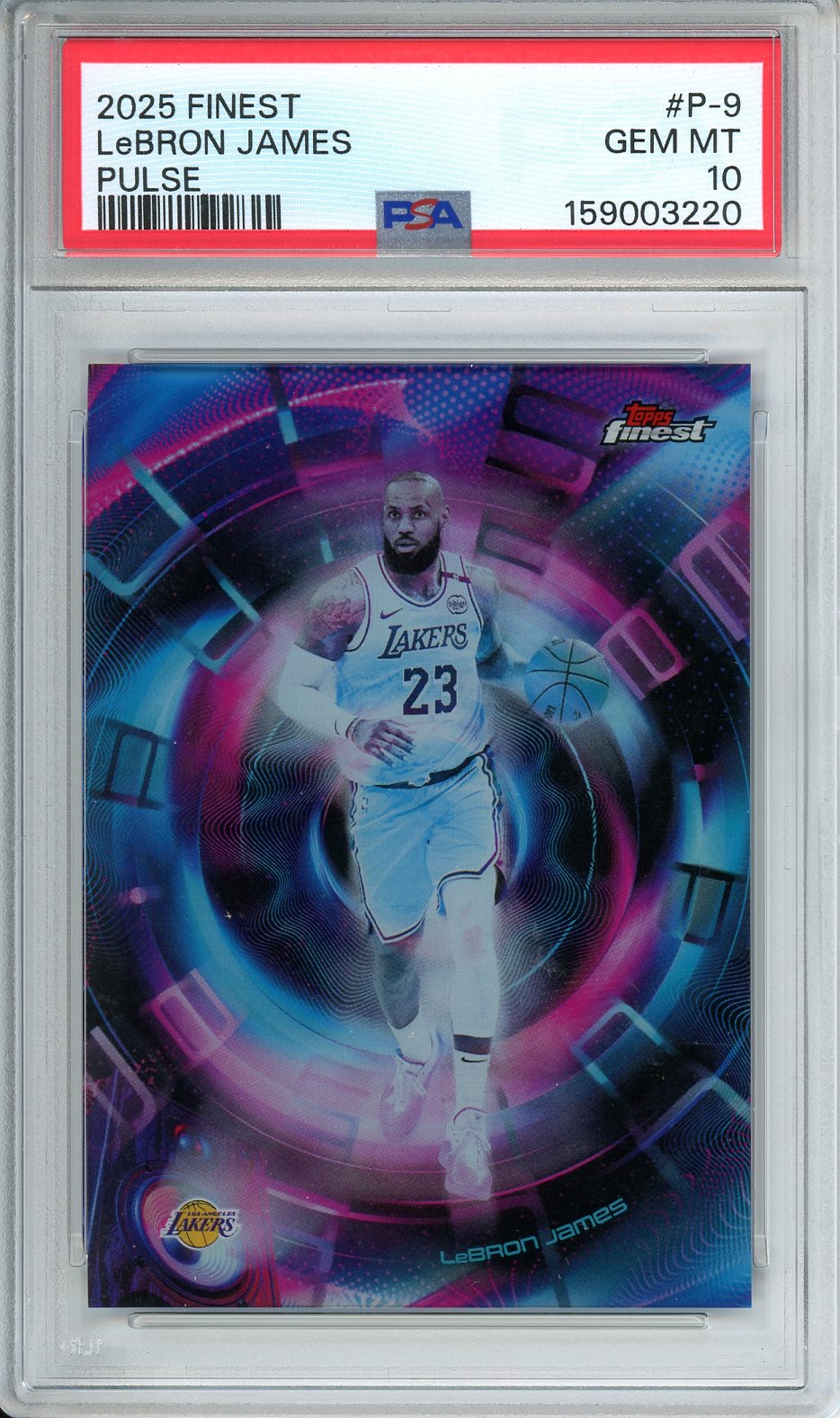 2025 Finest LeBron James Pulse #p-9 PSA 10