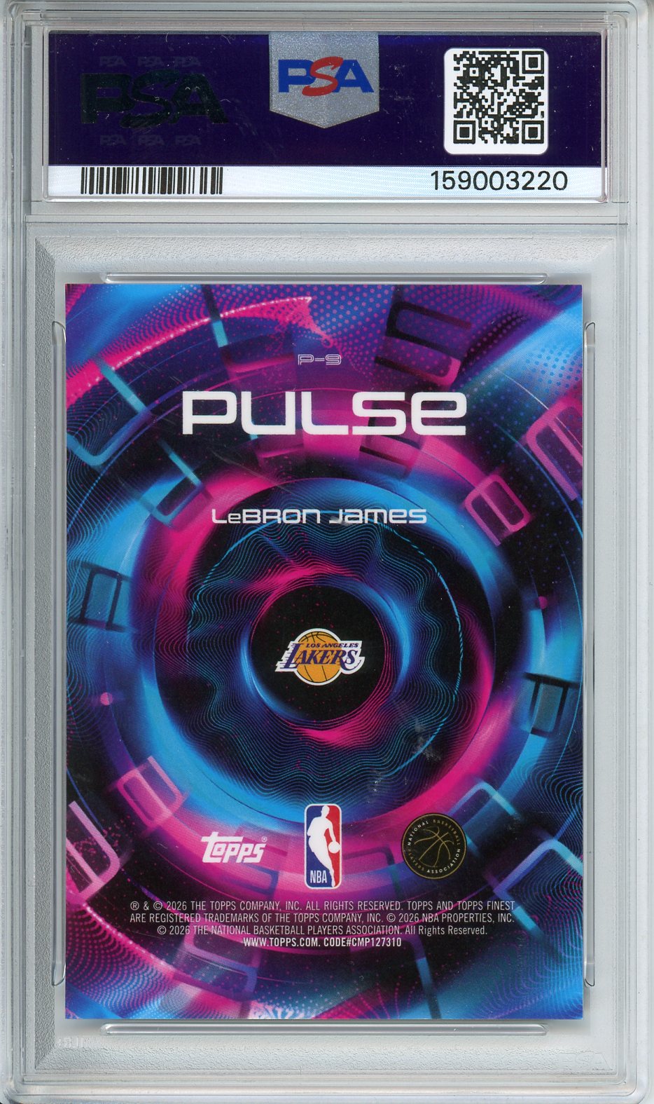 2025 Finest LeBron James Pulse #p-9 PSA 10