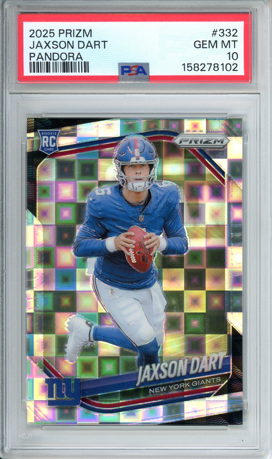 2025 Prizm Jaxson Dart Pandora #332 PSA 10