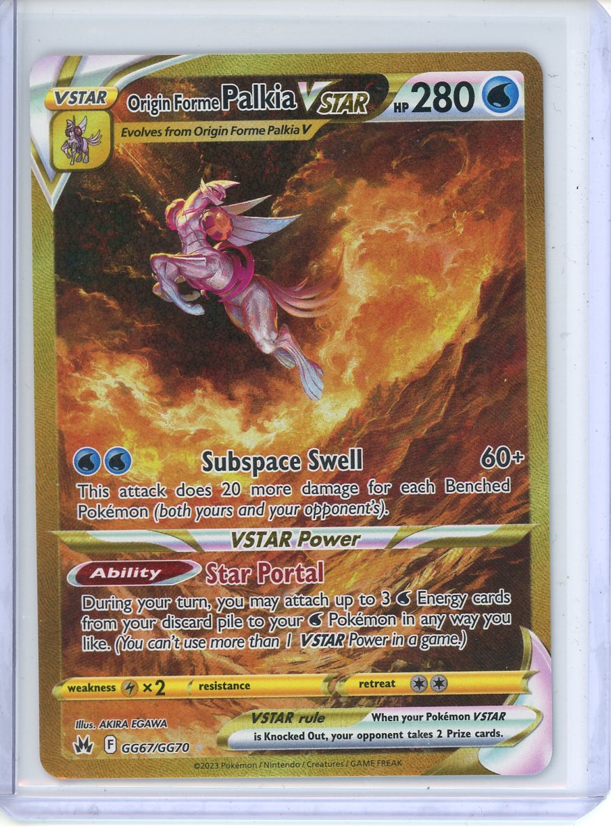 2023 Pokemon Origin Forme Palkia V Star Full Art GG67/GG70