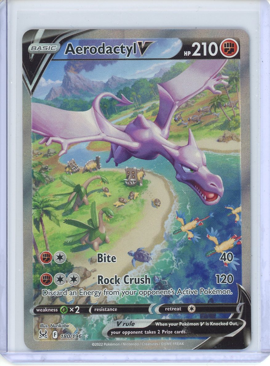 2022 Pokemon Aerodactyl V Full Art 180/196