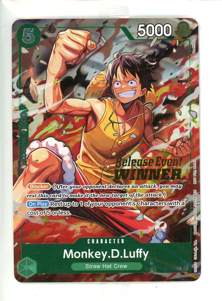 One Piece Monkey. D. Luffy P-135 (Release Event WInner)