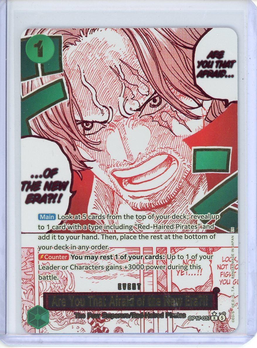 One Piece Manga "Are You That Afraid Of The New Era?!!" OP17-037