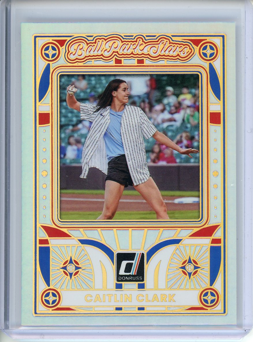 2024 Panini Donruss Baseball Caitlin Clark Ball Park Stars Holo No. 4