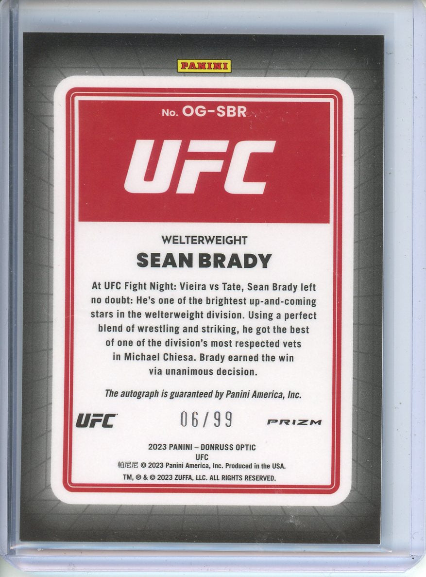 2023 Panini Sean Brady Blue Autograph 06/99 #OG-SBR