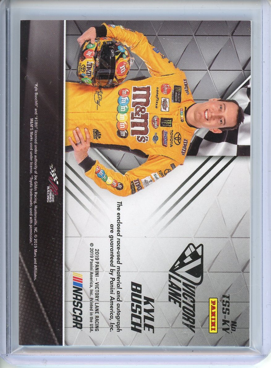 2019 Panini Kyle Busch Triple Patch Autograph 22/99 TSS-KY