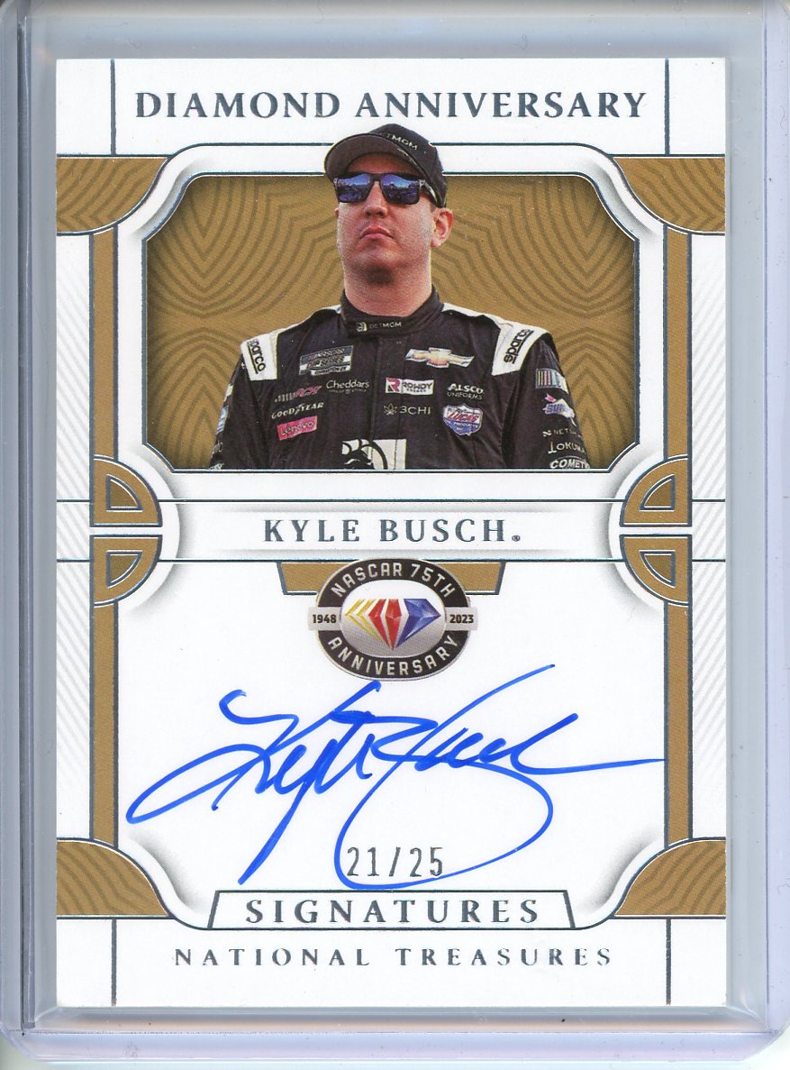 2023 Panini Kyle Busch Diamond Anniversary Autograph 21/25 DAS-KYB