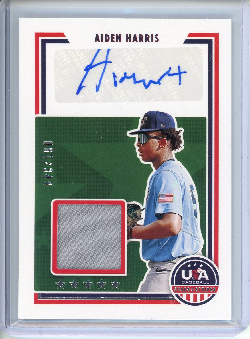 2022 Panini Aiden Harris Autograph #SSS-AI 061/349