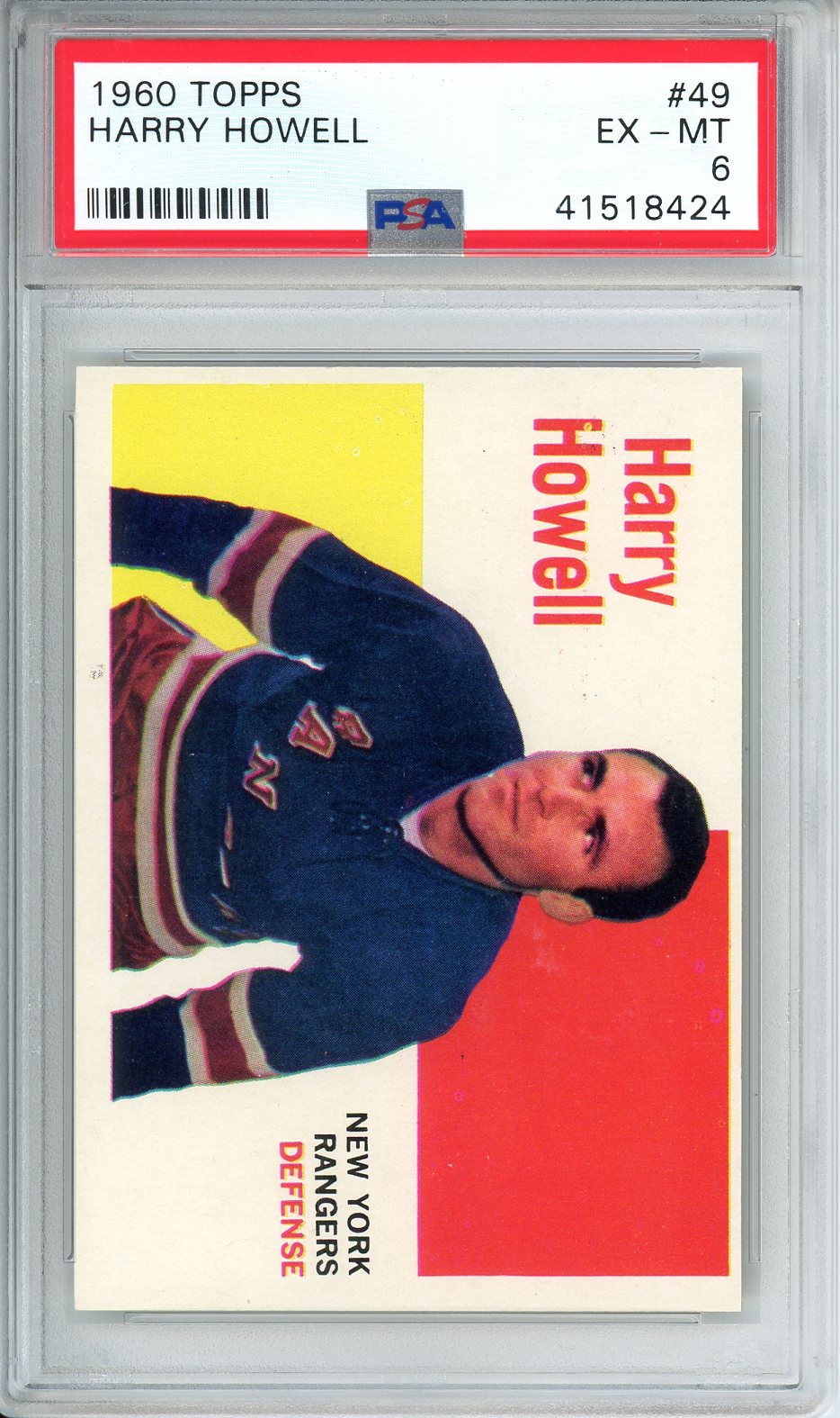 1960 Topps Harry Howell #49 PSA 6