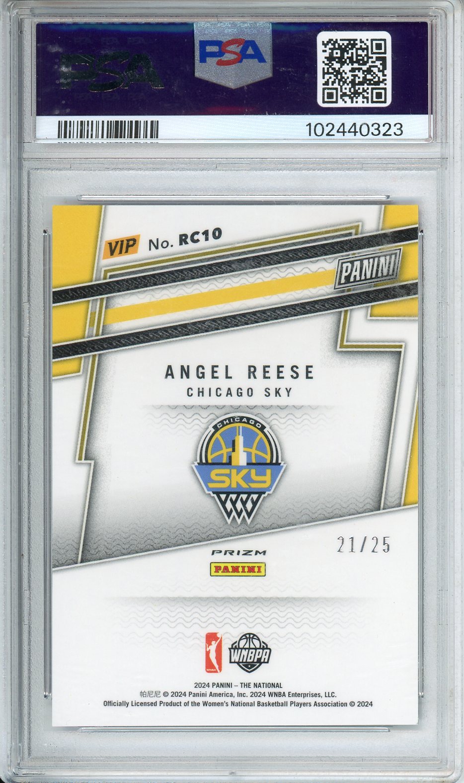 2024 Panini NSCC VIP Gold Angel Reese Rookies-Red-White-Blue #RC10 PSA 9