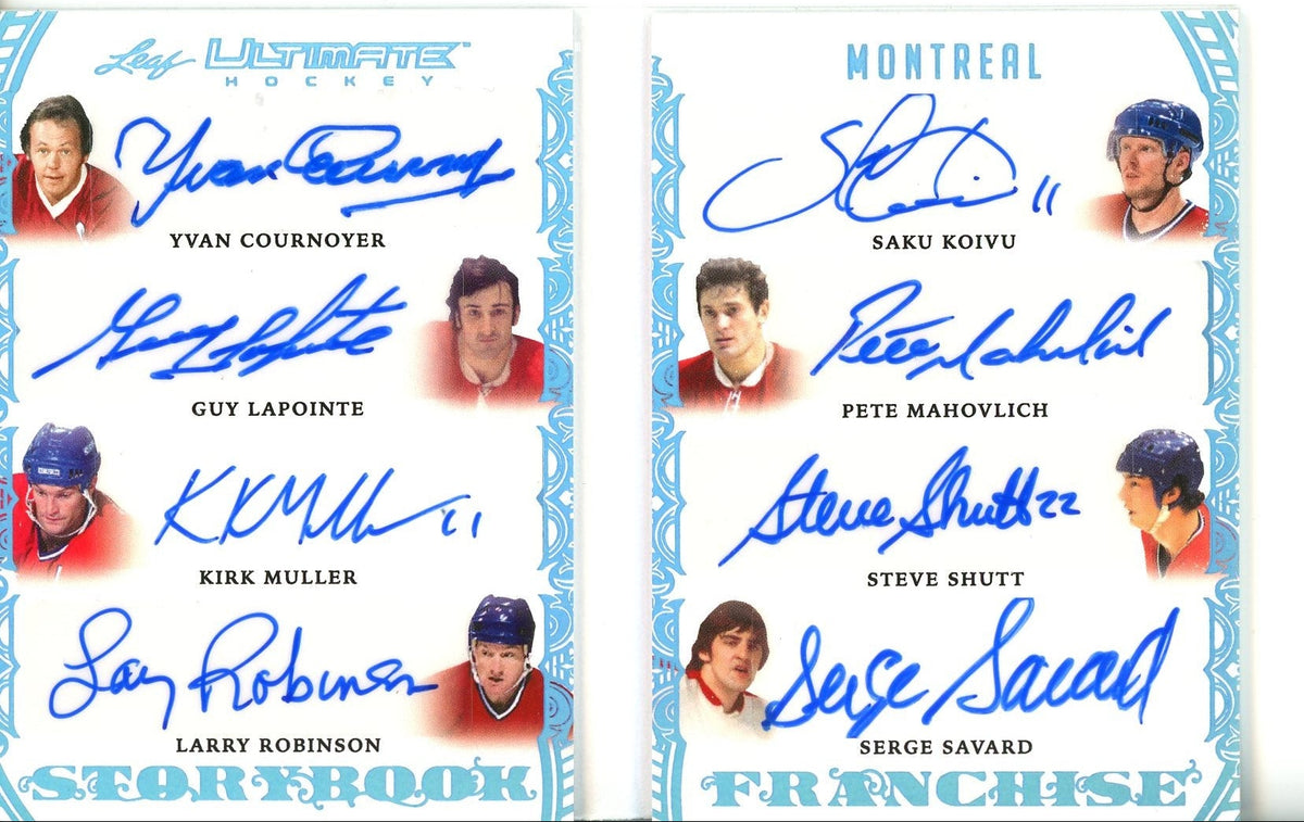 2023 Leaf Ultimate Hockey Storybook Franchise Montreal 8 Auto /6